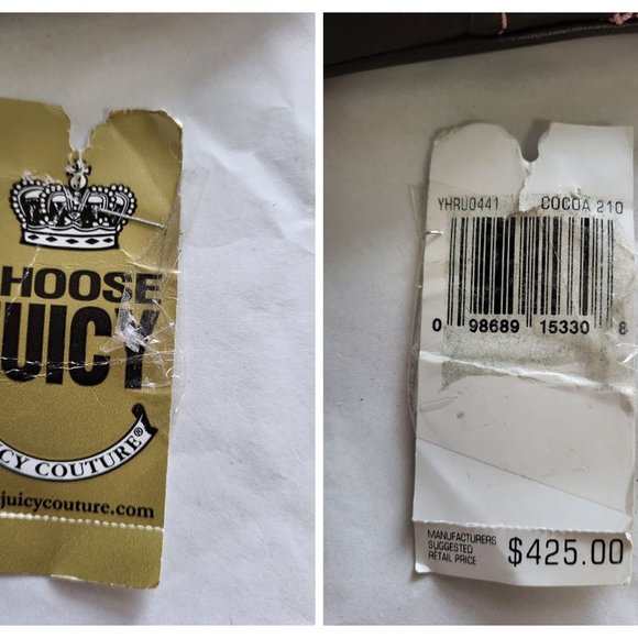 Vintage Juicy Couture Cocoa Lamb Leather Heavy Hardware Shoulder Bag - Picture 15 of 15